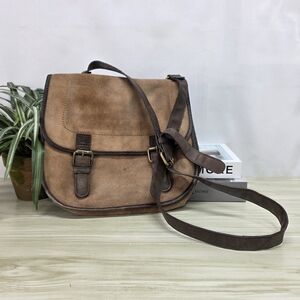 Boden Tan and Brown Crossbody Bag